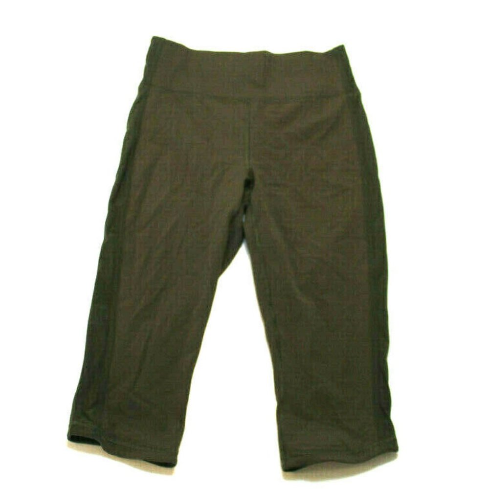 Lululemon high waist army green capri Leggings